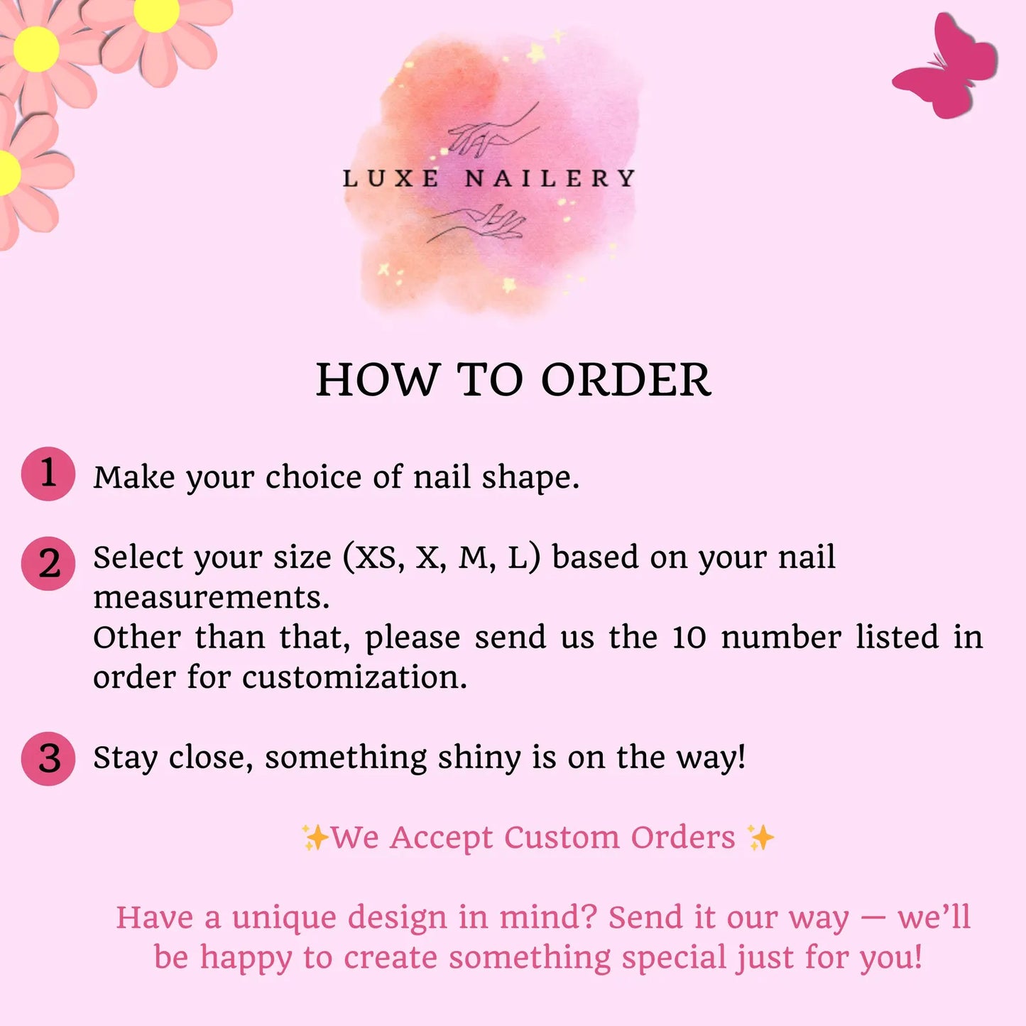 3D Flower Press On Nails | Nude Pink And Blue Gel Fake Nails | Gold Stud Charm Nail Art