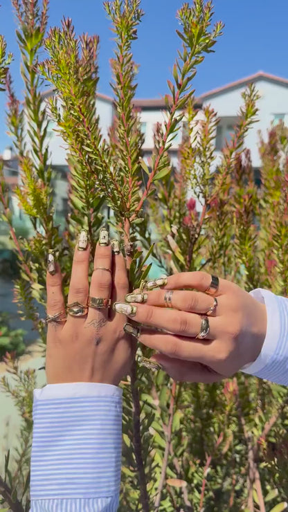 Gothic Gold 3D Coffin Press On Nails | Vintage Cross, Rose & Butterfly Charms