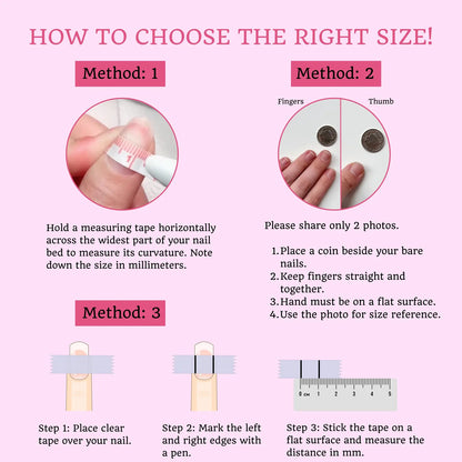 Handmade 3D Floral Press On Nails