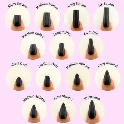 Handmade 3D Floral Press On Nails